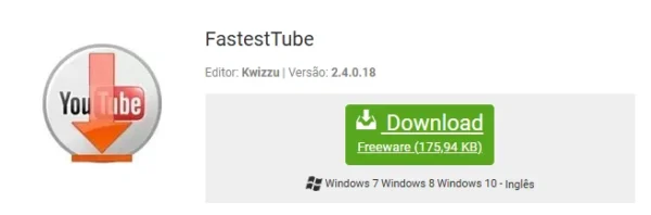 FASTESTTUBE, BAIXAR VIDEOS DO YOUTUBE