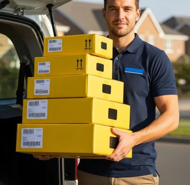 entregador Mercado Livre iniciando trabalho